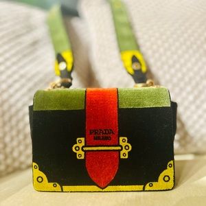 Authentic Prada Velvet Cahier Bag